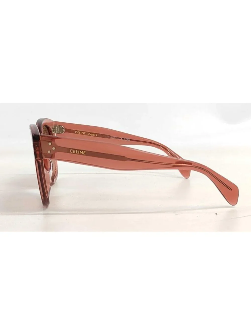 Celine Sunglasses Square Pink 3 Dots Eyewear